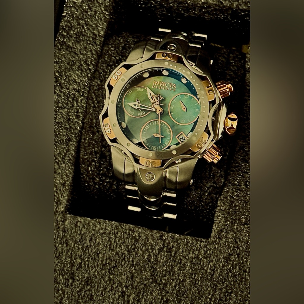 Invicta Reserve Venom Rose Gold 52mm Swiss Chronograph Watch Mod#29640 Rare